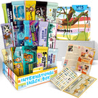 Midi Snack Box | Extraordinary Present for Special Moments | Multipack Hamper Gift of Sweet Candy | American Alike Old Fashioned Retro Turkish Treats | Paradise Jungle Themed Box | 11 Full-Size Snacks