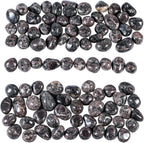 Nupuyai 1lb(About 460g) Polished Tumbled Stones Irregular Crystals for Healling/Energy/Wicca Smooth Cherry Blossom Pomegranate Stones for Home/Gardden Decor 0.39"-1.18"