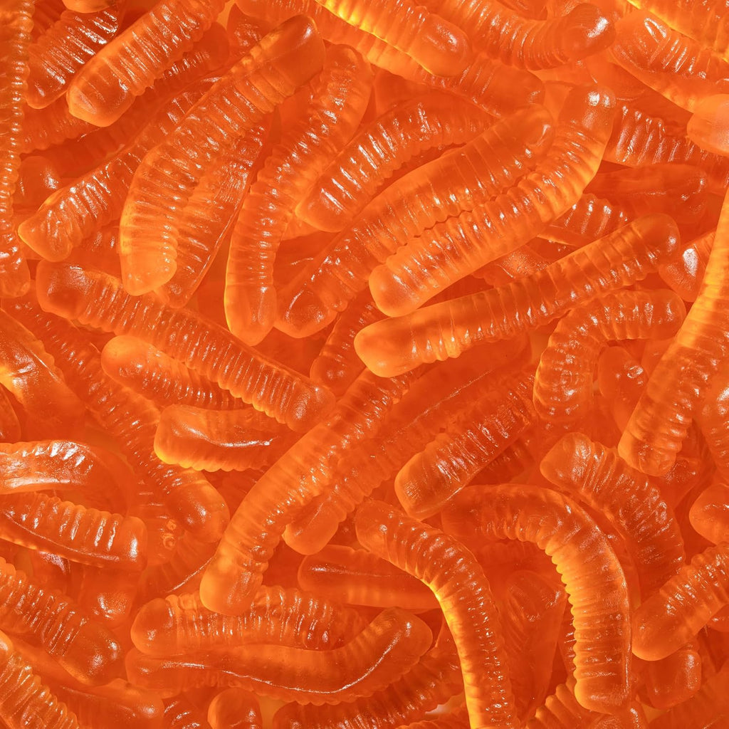 Smarty Stop Sweet & Sour Multi Flavor, Colorful Worms Gummy (1 Pound (Pack of 1), Orange)