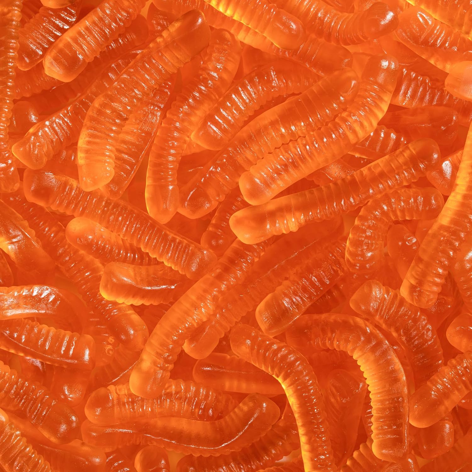 Smarty Stop Sweet & Sour Multi Flavor, Colorful Worms Gummy (1 Pound (Pack of 1), Orange)
