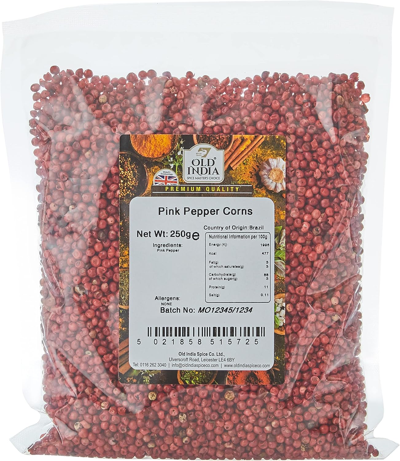 Old India Pink Pepper Corns 250 g