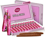 Madelaine Solid Premium Milk Chocolate Cig It's a Girl Baby Shower Favors Gift Box - Made with Cocoa Bean & Swiss-Formulated Chocolate - 12 Count Individually Wrapped in an Elegant Hard Box