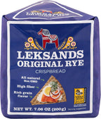 Leksands Swedish Whole Grain Rye Crispbread - Traditional Scandinavian Crispbread Crackers, Non-GMO, Fat Free, 100% Whole Grain