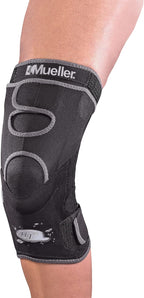 MUELLER Sports Medicine Hg80 Knee Brace, Knee Pain Relief Support for Men and Women, Ideal for Arthritis, Sprains, Black, Prevents Hyperextension, Medium