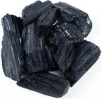 Crocon® 1LB Black Tourmaline Rough Bulk Rocks Natural Stone Spiritual Gifts Raw Gemstone Crystals and Stones Tumbling Cabbing Polishing Gem Mining Chakra Balancing Reiki Healing Home Office Décor