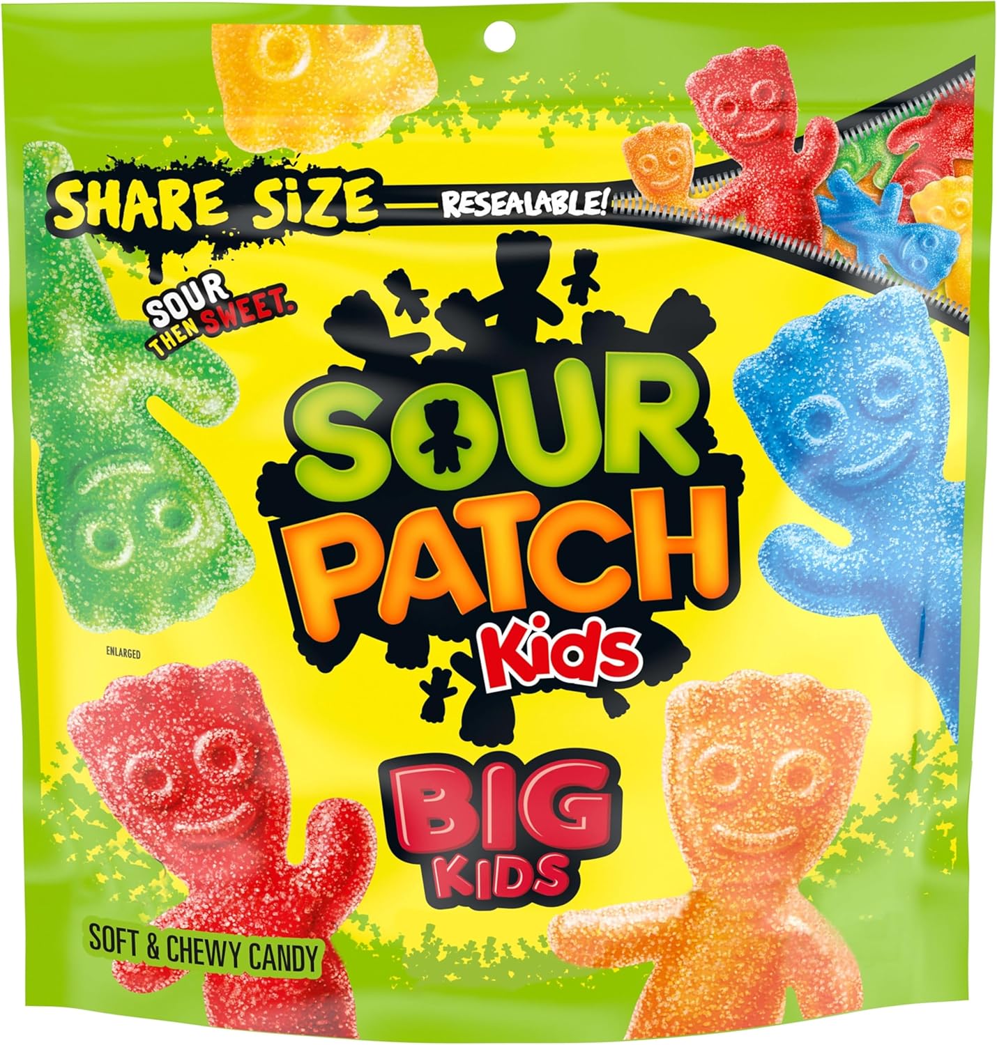 SOUR PATCH KIDS Big Kids Soft & Chewy Gummy Candy, Share Size, 12 oz