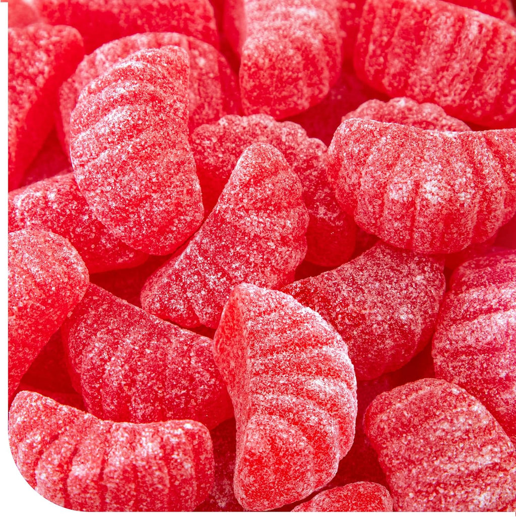 Cherry Slices Candy - 1 Pound Pack - Chewy Candy for Office Bowls & Holiday Buffets - Gelatin Free Jelly Candies for Snacking & Gifts - Nostalgic Cherry Treat
