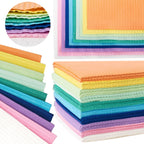 Disposable Dental Bibs 13" x 18" – 50 Pack, 3-Ply Waterproof & Leak-Resistant Rainbow Bibs | Medical Grade, Ultra Absorbent, Fluid Resistant | Dental, Tattoo, Nail & Esthetician Supplies