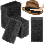 Cunhill Hat Cleaner Kit 6 Pieces Hat Brush Sponge Cleaner Kit Felt Western Cleaning Removes Lint and Dirt