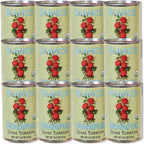 Bianco DiNapoli Organic Diced Canned Tomatoes in Puree, 14.5 Oz (Pack of 12), Vine Ripened California Grown, Perfect for Soups, Sauces, Pasta and More