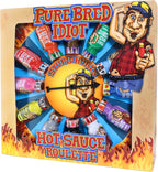 Pure Bred Idiot - Hot Sauce Roulette Game - 12 - 0.75 Ounce Bottles Hot Sauce Gift Set - Perfect Premium Gourmet Gag Gifts for Men - Spicy Challenge Hot Sauce Sampler