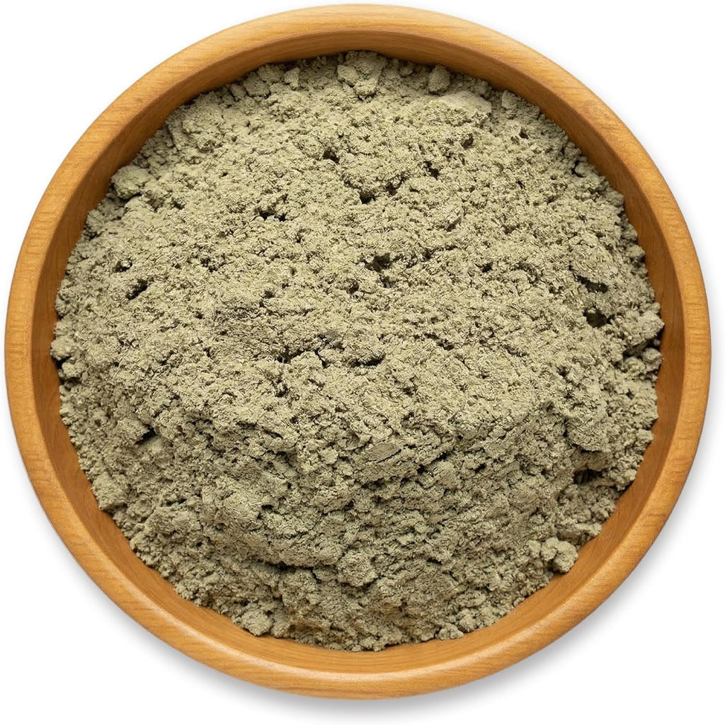 NY Spice Shop Mugwort Dried Herb Powder - Natural Artemisia Vulgaris - Ground Herbal Leaves for Adding Natural Flavor in Soups, Teas, Smoothies and Cooking - 4 Ounce