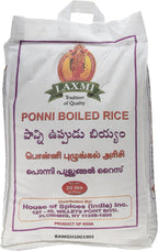 Laxmi Ponni Boiled Rice, 20 Pound
