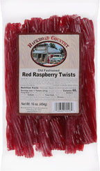 Backroad Country Old Fashioned Red Raspberry Twists - Licorice Candy - Made in the USA - 16 OZ (Pack of 1)