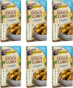 Massel Ultracube Salt Reduced Stock Cubes Chicken Style Broth - No MSG, Low Sodium and Gluten-Free Bouillon - Bulk Pack (6 x 105g)