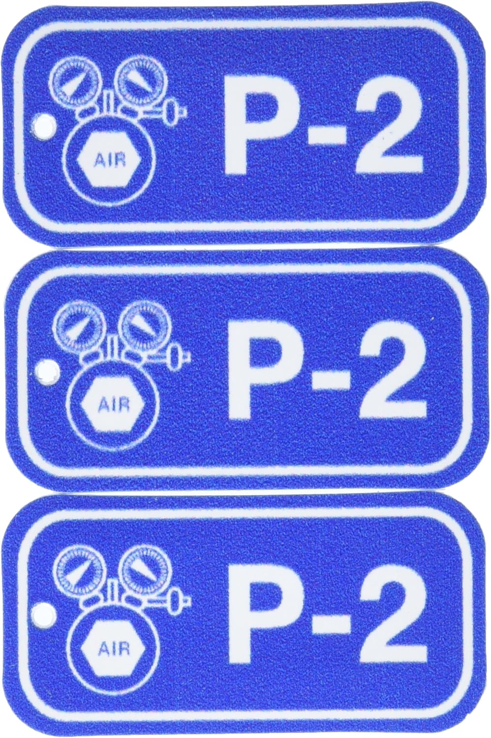 Brady 105695 1 1/2" Height x 3" Width, 1.5 inches Plastic (B-401), White on Blue Energy Source Tags (25 Tags)