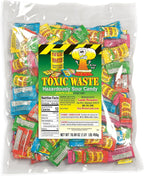 TOXIC WASTE - Hazardously Sour Candy - Apple, Watermelon, Lemon, Blue Raspberry, & Black Cherry Flavors - 1 lb. Bag