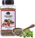 Cerez Pazari Dried Thyme Whole Leaves, Premium Grade Natural Thyme, Freshly Packed Seasonings, Non-GMO, Gluten-Free, No Preservatives, 6.35 oz.