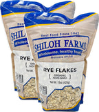 Shiloh Farms - Organic Non GMO Rye Flakes 15 ounces - 2 Pack