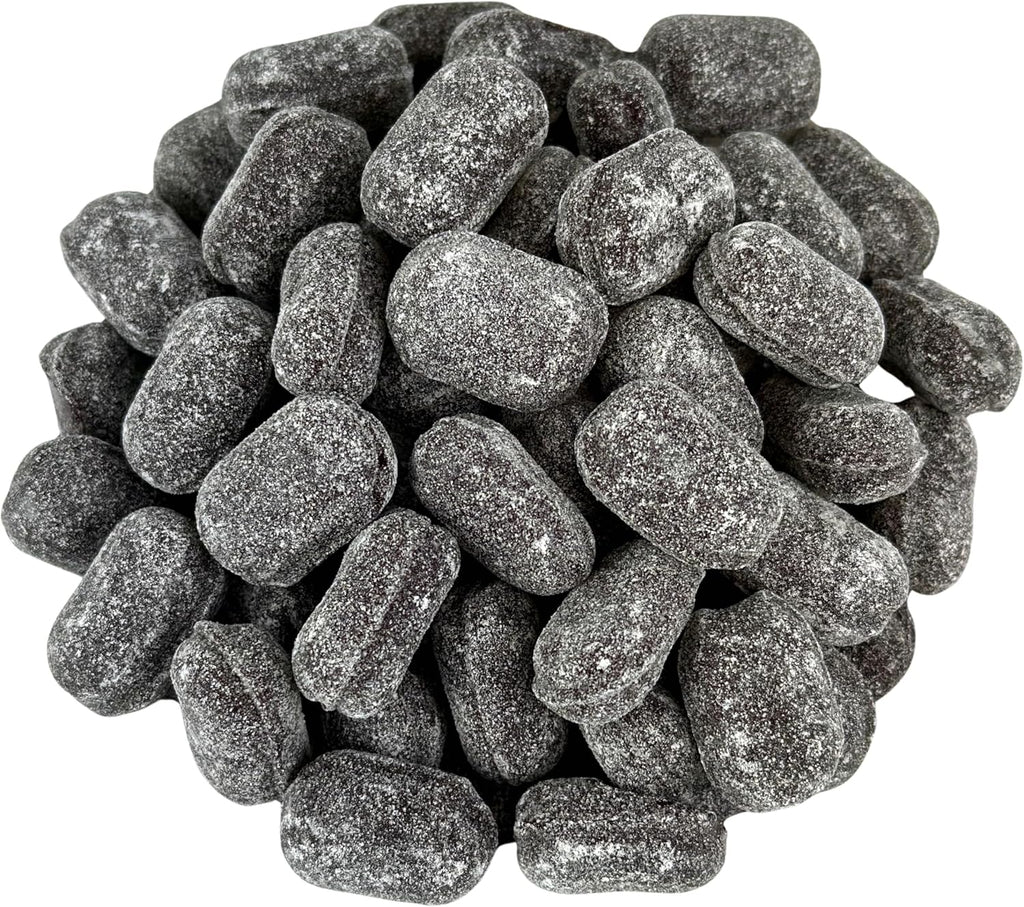 Old-Fashioned Sanded Licorice Drops Hard Candy, 1 Pound