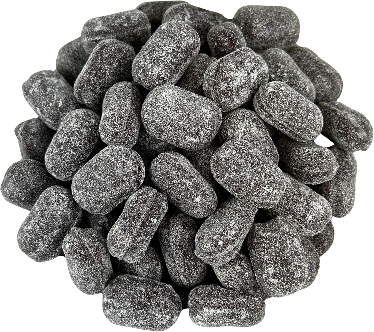 Old-Fashioned Sanded Licorice Drops Hard Candy, 1 Pound