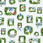 IHR Ideal Home Range Party Napkins Disposable 3-Ply Paper Lunch Napkin Pack, 6.5" x 6.5", Boxwood Ornaments, 20-Count