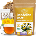 100 Bags Dandelion Root Tea Dandelion Tea Herbal (Taraxacum Officinale) - 100 Count 1.5g Bags Dried Herb Raíz De Diente De León