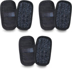 Top Glides GlidePads Walker Ski Glide Covers - 3 Pairs (Black)