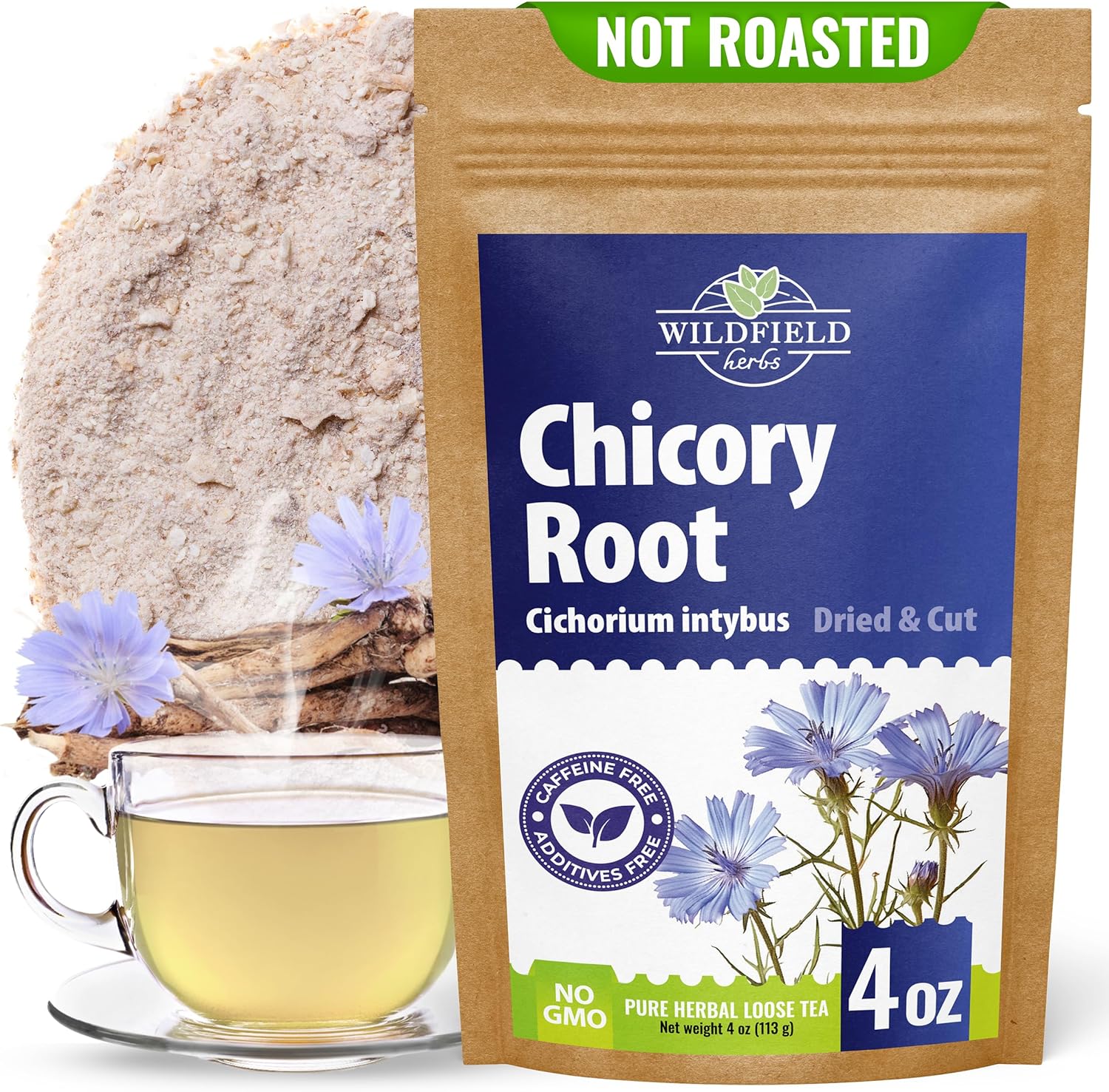 4 oz. Tea Chicory Root Tea Herbal (Cichorium Intybus) - 113g Сhickory Root Herb Achicoria
