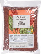 Roland Foods Red Quinoa from Peru, Pre-washed, 5 Lb Bag