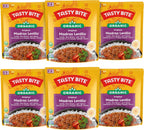 Tasty Bite Organic Madras Lentils, 10 Ounce, Pack of 6, Ready to Eat, Microwavable Entree, Vegetarian