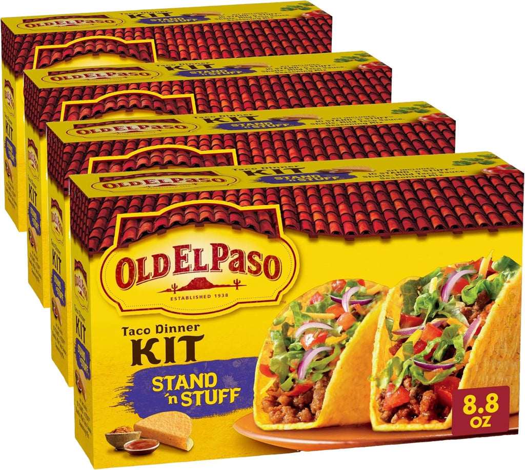 Old El Paso Stand 'N Stuff Taco Dinner Kit, 8.8 oz. (Pack of 4)