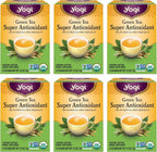 Yogi Tea - Green Tea Super Antioxidant (6 Pack) - Organic Green Tea Blend to Support Overall Health - 96 Tea Bags