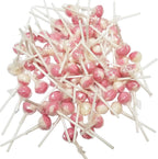 Vidal Lotta Lollies Pink and White Lollipops 75 pieces Strawberry & Cream