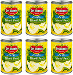 Del Monte Lite Sliced Pears (Bartlett) in Extra Light Syrup 15oz Can (Pack of 6)