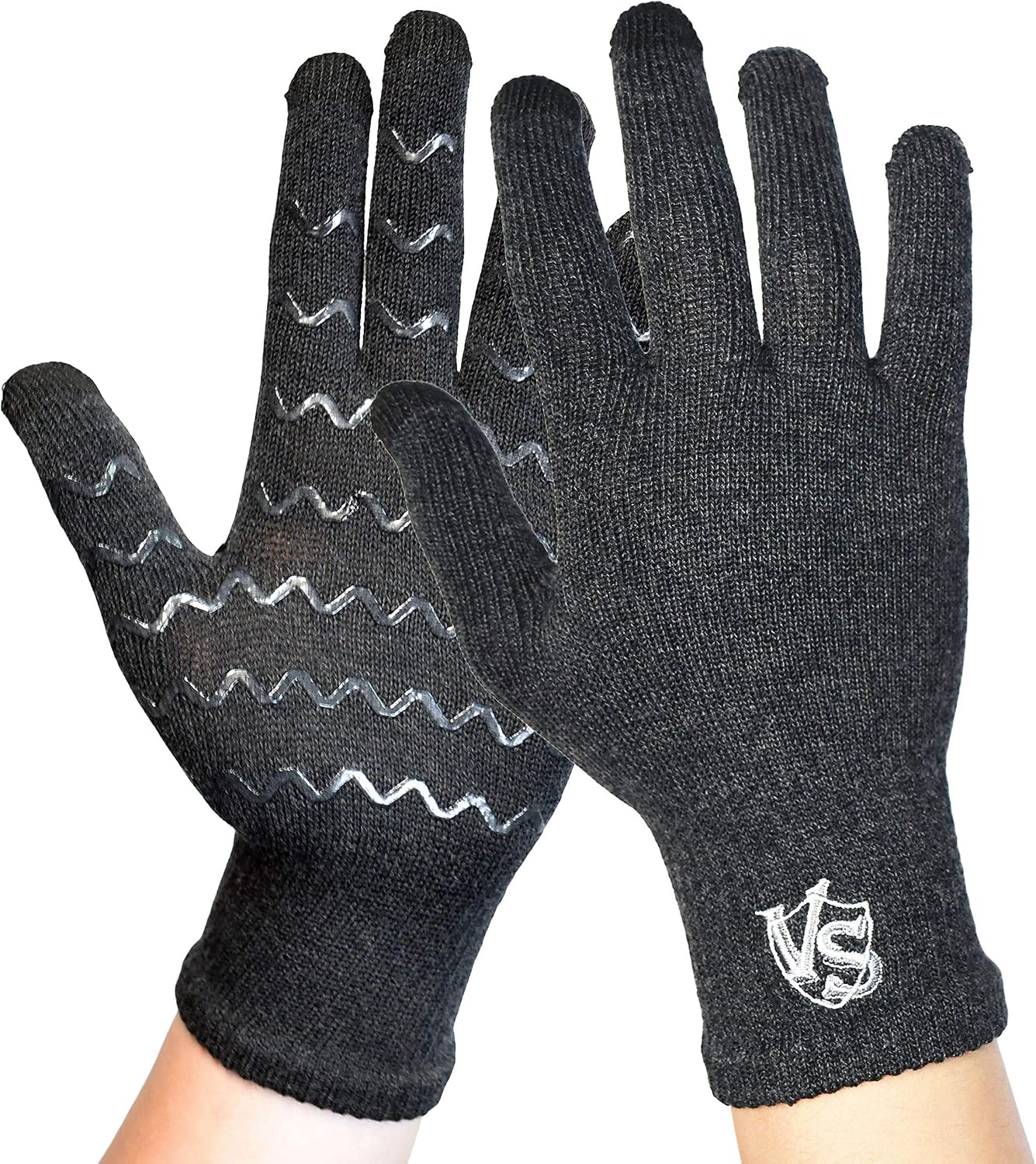 Vital Salveo Full Finger Touchscreen Arthritis Gloves NonSlip Carpal Tunnel-Pair