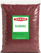 Tazah Sumac Spice - 5 Pounds Ground Sumac Seasoning from Jordan - Essential Ingredient for Mediterranean and Middle-Eastern Cuisine - Perfect for Marinades, Dry Rubs, Kabobs, and Dressings