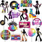 36pcs Disco Party Cupcake Toppers 70s 80s Disco Party Decoration Disco Dance Ball Cake Cupcake Picks for 1970s Saturday Night Disco Theme Birthday Party Supplies