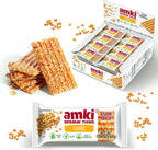 Amki Sesame Thins Classic (Sesame Snaps), Gluten Free, Vegan, Delicious, Crunchy, Sensibly Sweet Snacks. 24 Pack, 720g
