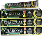 Organic Bamboo Charcoal Toothpaste 100% Natural Teeth Whitening 3 Pack Oral Care - 6.5 oz