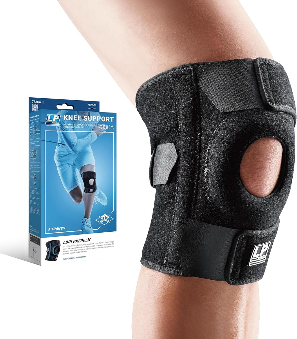 733CA Knee Brace for Meniscus Tear, Arthritis Pain Relief & Patella Support – Dual Stabilizers, Patella Pad & Tendon Strap for ACL/LCL, Tendonitis, Running, Squats, Gym, and Sports Injury Recovery (X-Large,1pcs)