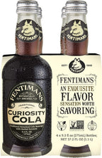 Fentimans Sparkling Curiosity Cola - Healthy Soda, All Natural Craft Soda Pop, Perfect Mixer, Natural Ingredients, Botanically Brewed - 9.3 Fl Oz (Pack of 4)