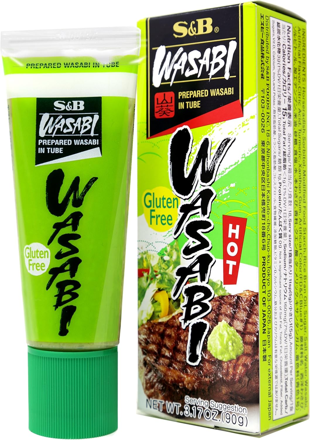 Prepared Wasabi in Tube, Family Size, 3.17 oz (90 g)