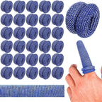 Finger Bandage Finger Roll Tubular Bandage 30 Pieces Breathable Finger Cots Wounds Care Dressings Elastic Thumb Bandages for Finger Sprains First Aid Scald Protection Gardening Work