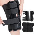 Alpha Medical 14” Long Adjustable Three Panel Orthopedic Knee Immobilizer – Supportive & Adjustable Side Panels – Knee Brace Stabilizer – Knee Immobilization L1830