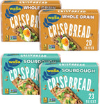 Wasa Crispbread Variety Pack (Pack of 4), Sourdough and Whole Grain, Crackers, Non-GMO Ingredients, Fat Free