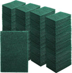 Jucoan 120 Pack Heavy Duty Scouring Pads, 4 x 6 Inch Non-Scratch Scrub Pads, Green Reusable Multipurpose Scrubbing Pads for Kitchen Dish, Metal Grills, Household Bathroom Sink Bathtub