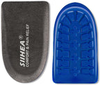 SIIHEA 1/2 inch Heel Pads Cushions for Shock Absorption, Heel Lifts Inserts Supports for Plantar Fasciitis, Spur Relief, Shoe Lifts Cups for Achilles Tendonitis, Height Increase (Medium)