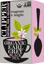 Clipper Tea Organic Earl Grey - USDA Organic, Non-GMO, Fair Trade, Sustainable Caffeinated Tea, 1 Pack, 20 Unbleached Tea Bags