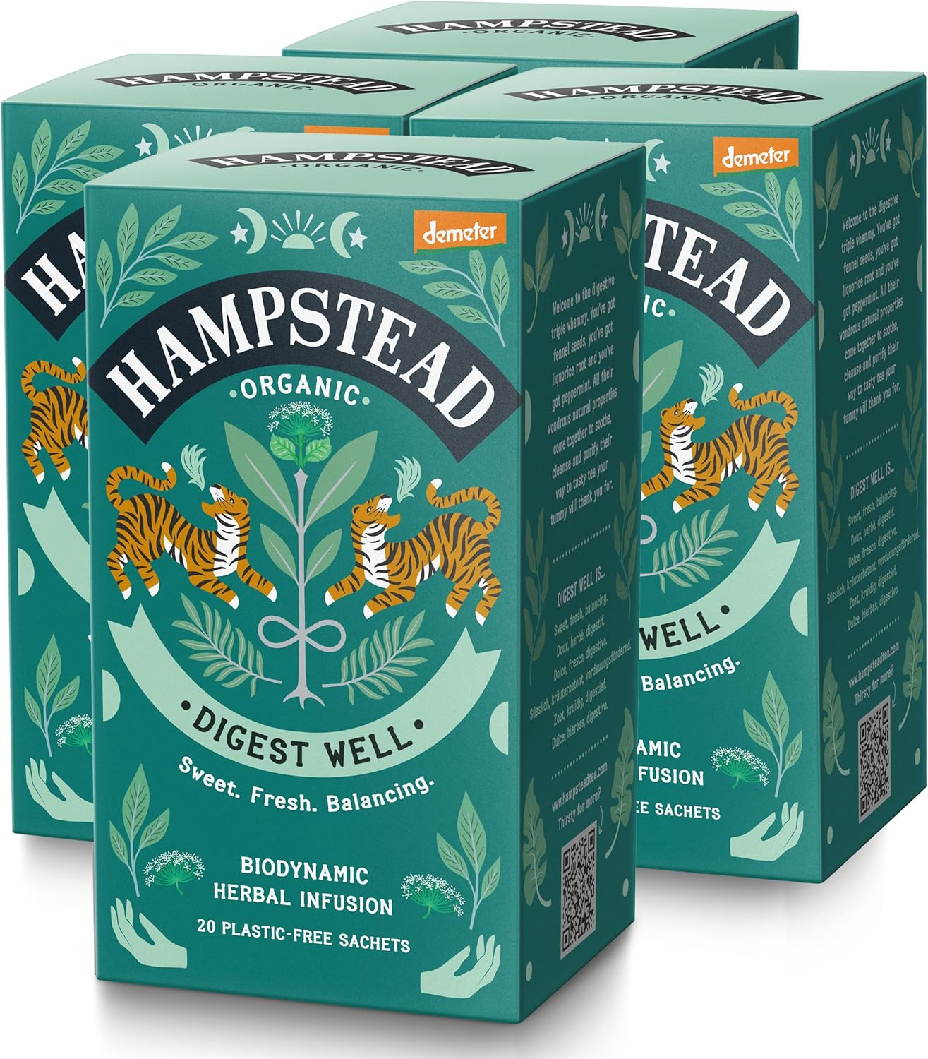 Hampstead Tea Organic Fairtrade, Fennel Liquorice Tea, 20 Count Sachet